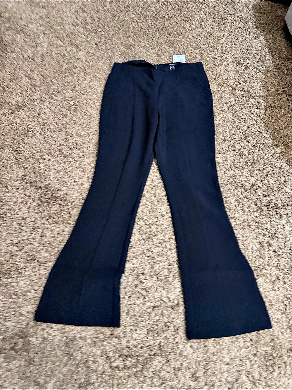Forever 21 Flare Long Pants Black Size Large